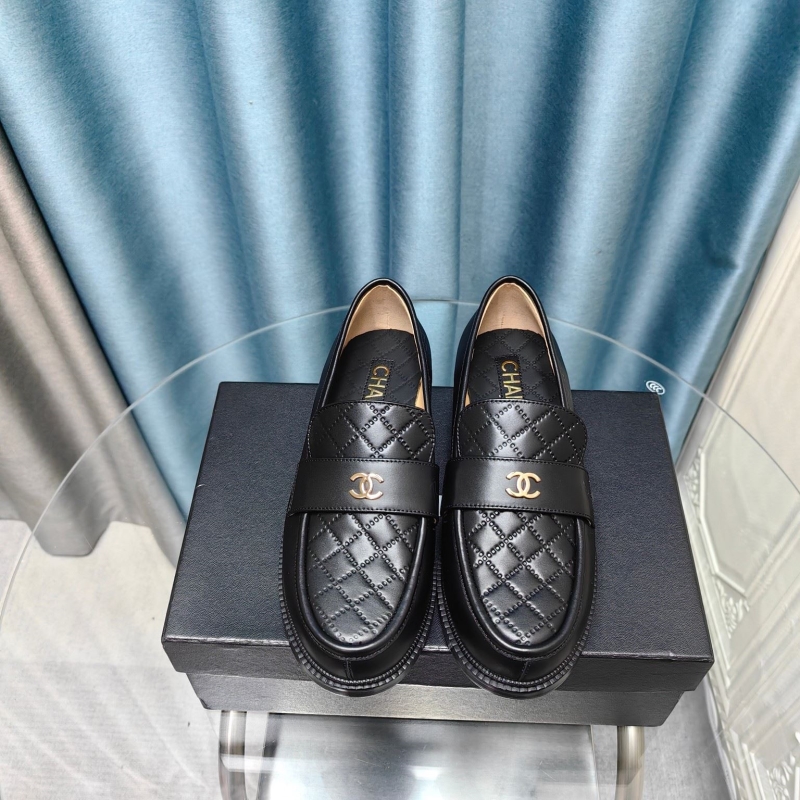 Ch*el leather shoes